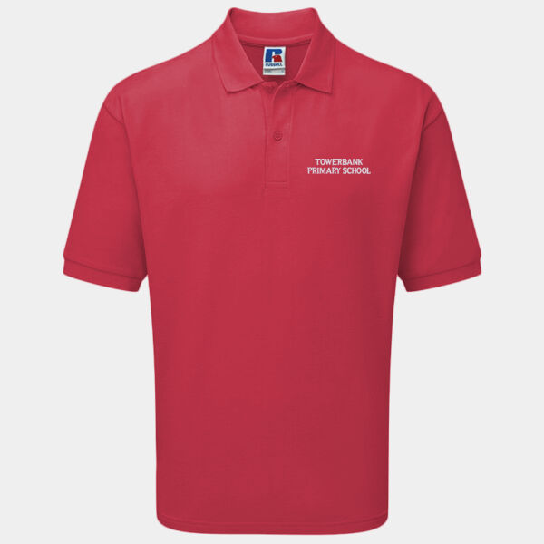 Towerbank Primary Adults Polo - Red Thumbnail
